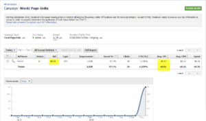 Minimum CPC bid on Facebook